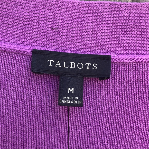 Talbots Medium Purple Shrug - Picture 6 of 7